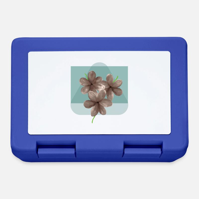 fleur florale floraison - Boîte à goûter - bleu royal