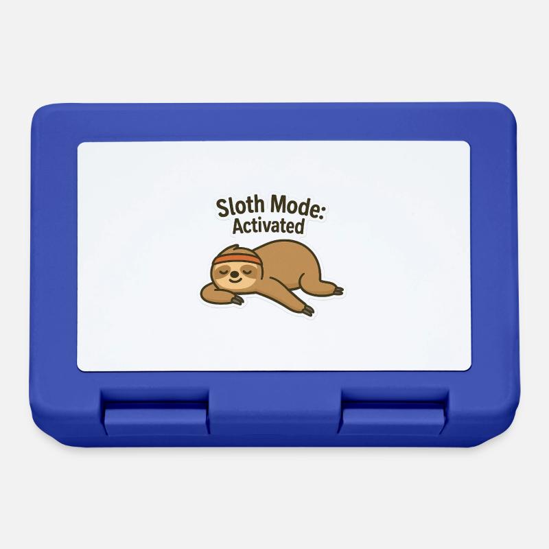 Faultiermodus: AN - Sloth Mode activated - Brotdose - Royalblau