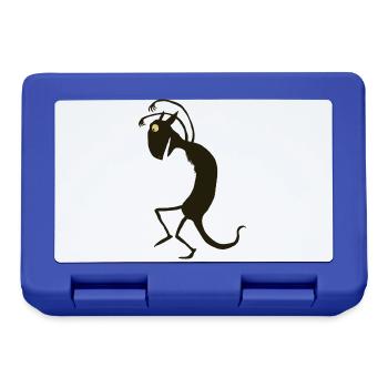 schleichendes Monster - Brotdose - Royalblau - Vorne