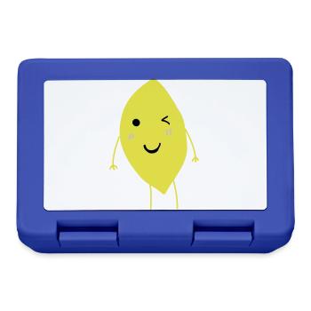 Winking Lemon - Lunchbox - royal blue - Front