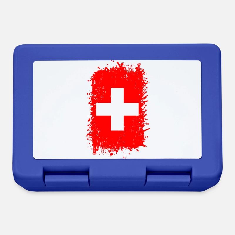 Schweiz - Brotdose - Royalblau