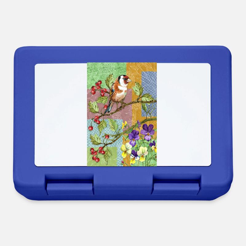 Oiseau - Boîte à goûter - bleu royal