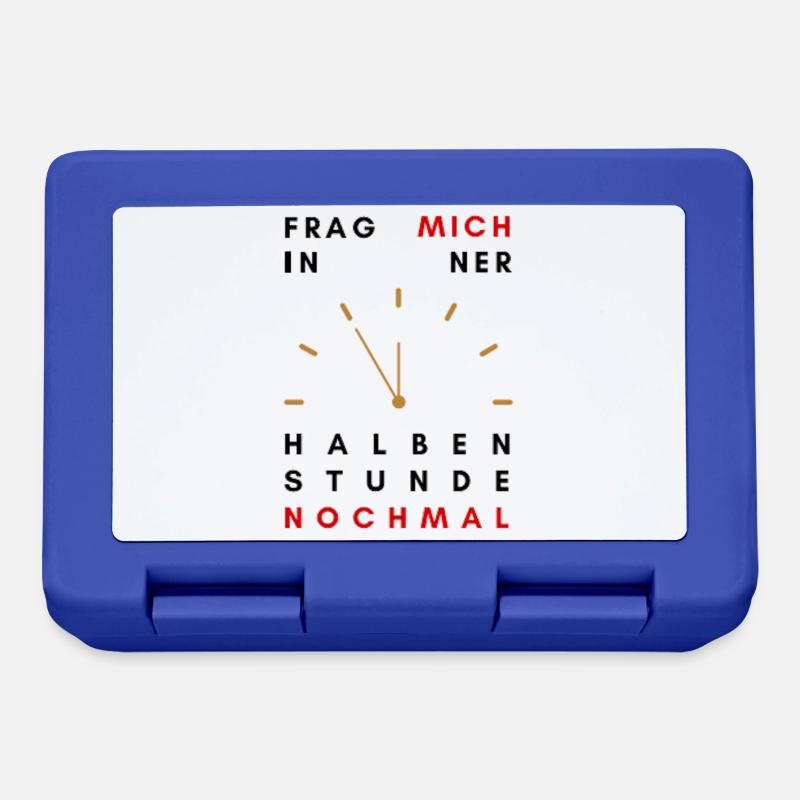 ask me again in half an hour - Lunchbox - royal blue