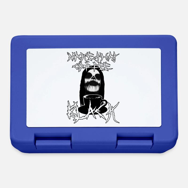Make That Coffee Black - Lunchbox - royal blue