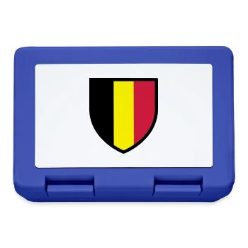 blason, écusson, drapeau belgique - belgie (T) - Boîte à goûter - bleu royal - Devant
