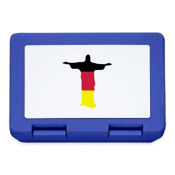 Jesus Rio dreifarbig - Brotdose - Royalblau - Vorne