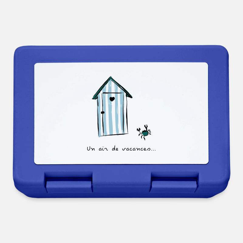 Cabine de plage - Boîte à goûter - bleu royal