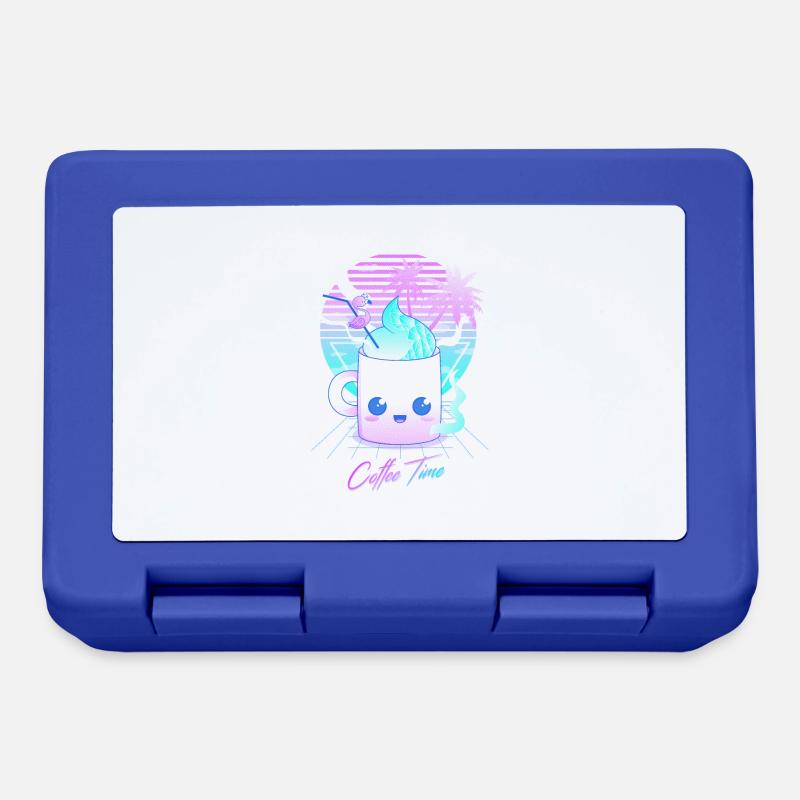 Coffe time - Lunchbox - royal blue