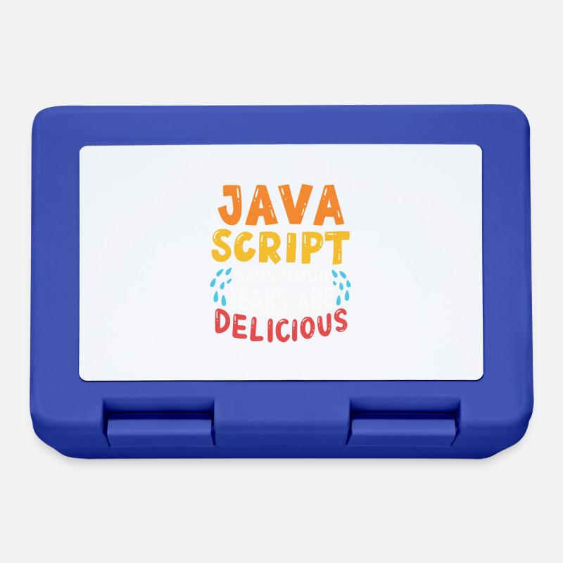 JavaScript Says Your Tears Are Delicious For Compu - Lunchbox - royal blue