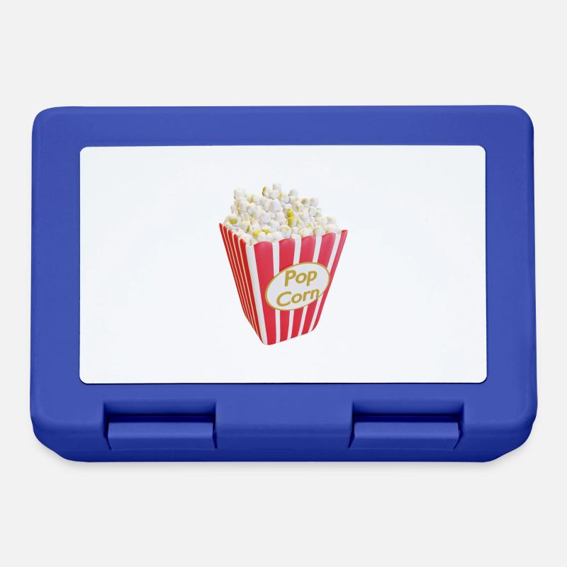 Cinéma Popcorn - Boîte à goûter - bleu royal