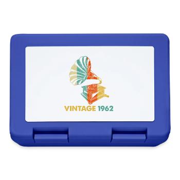 Vintage Gramophone 60th birthday 1962 60 years old - Lunchbox - royal blue - Front