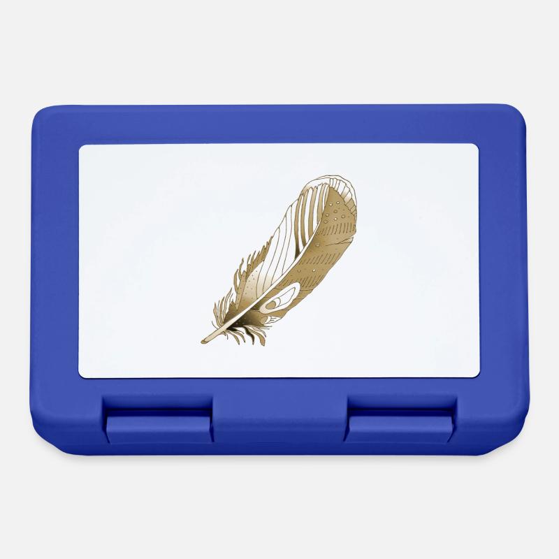 Plume - Boîte à goûter - bleu royal