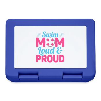 Swim Mom Loud & Proud Family Natation - Boîte à goûter - bleu royal - Devant