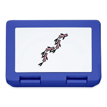 Many Koi Fish Nishikigoi - Lunchbox - royal blue - Front