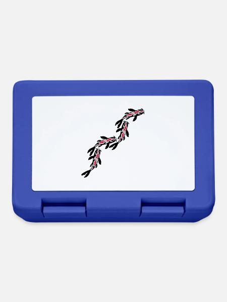 Many Koi Fish Nishikigoi - Lunchbox - royal blue