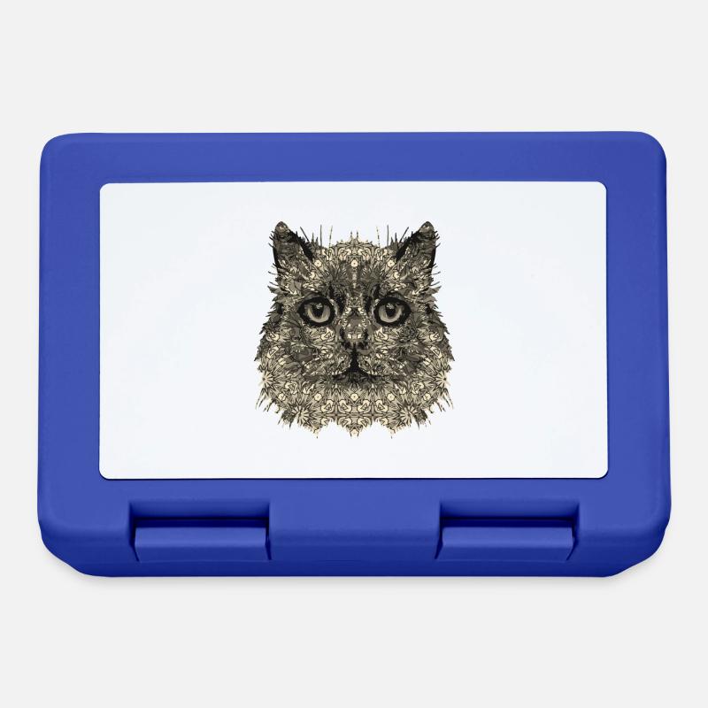 Chat - Boîte à goûter - bleu royal