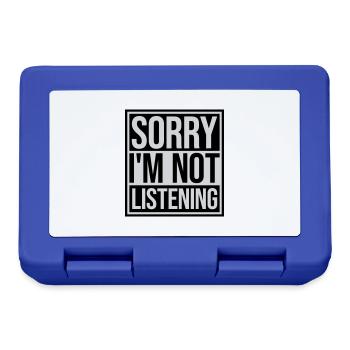 sorry im not listening - Brotdose - Royalblau - Vorne