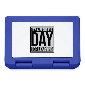 beautiful day for learning - Lunchbox - royal blue - Front