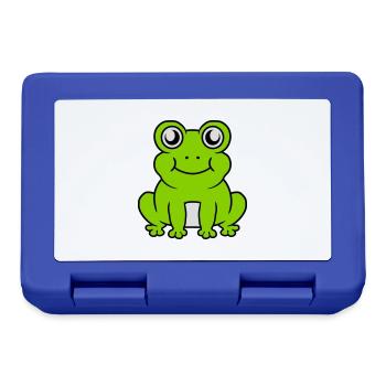 Small seated sweet frog - Lunchbox - royal blue - Front