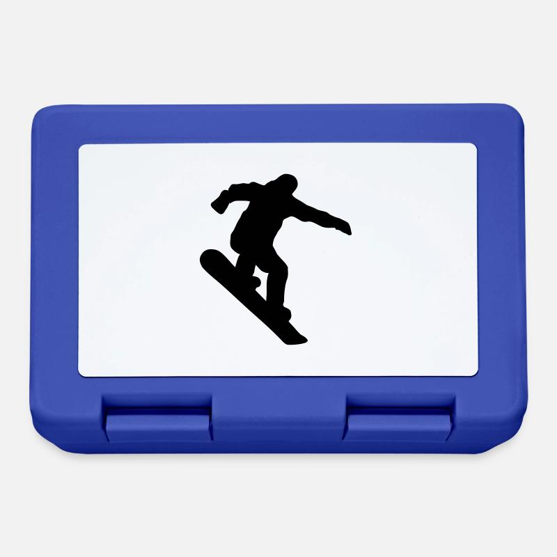 Snowboarder, Snowboard, Snowboard - Boîte à goûter - bleu royal