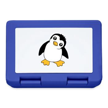 Penguin Baby Cute Little Funny Child Bird Love - Lunchbox - royal blue - Front