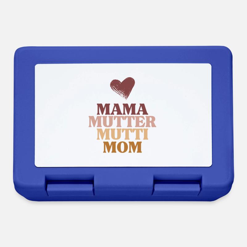Mama, Mutter, Mutti, Mom-Muttertag-Design - Brotdose - Royalblau