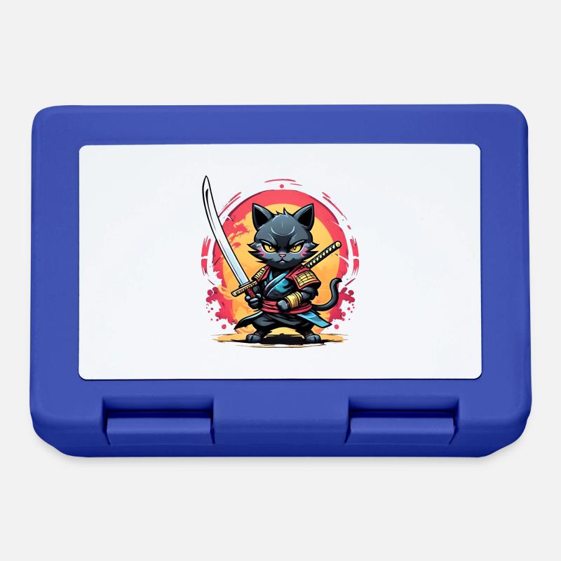 Ninja cat #1 - Boîte à goûter - bleu royal