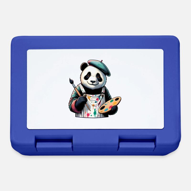 Artiste Panda Mignon - Boîte à goûter - bleu royal