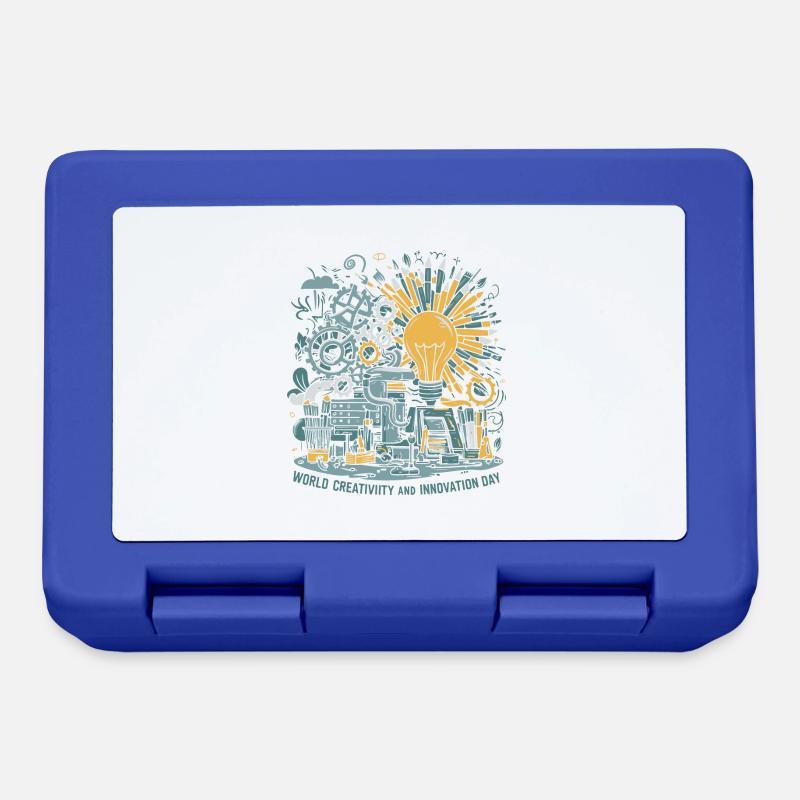 Journée mondiale de la créativité et de l’innovation - Boîte à goûter - bleu royal