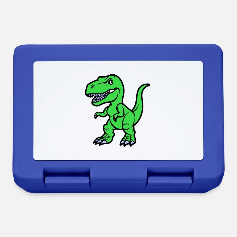 T Rex Comic - Brotdose - Royalblau