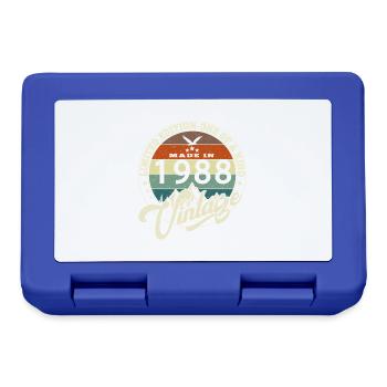 Vintage 1988 Best of 1988 - 37 Year Old Birthday - Lunchbox - royal blue - Front