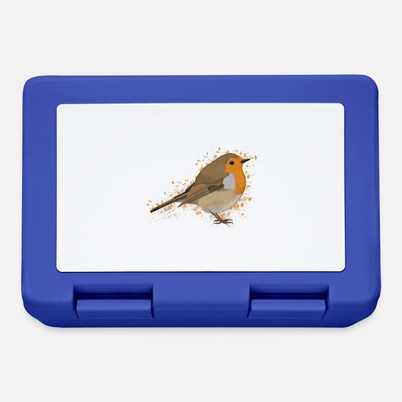 Rotkehlchen Vogelfreund Vogelbeo observer - Boîte à goûter - bleu royal