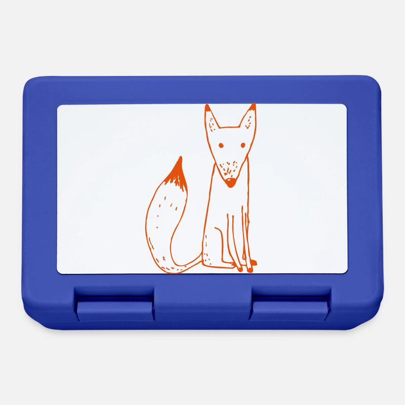 renard5mam - Boîte à goûter - bleu royal