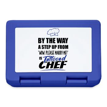 Le chef tatoué est le plus attrayant - Boîte à goûter - bleu royal - Devant