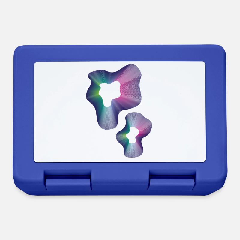 Abstract neon pattern - Lunchbox - royal blue