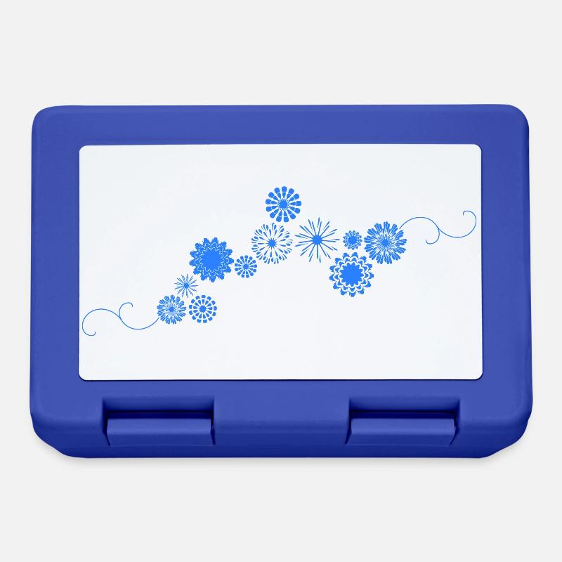 Fleur - Boîte à goûter - bleu royal