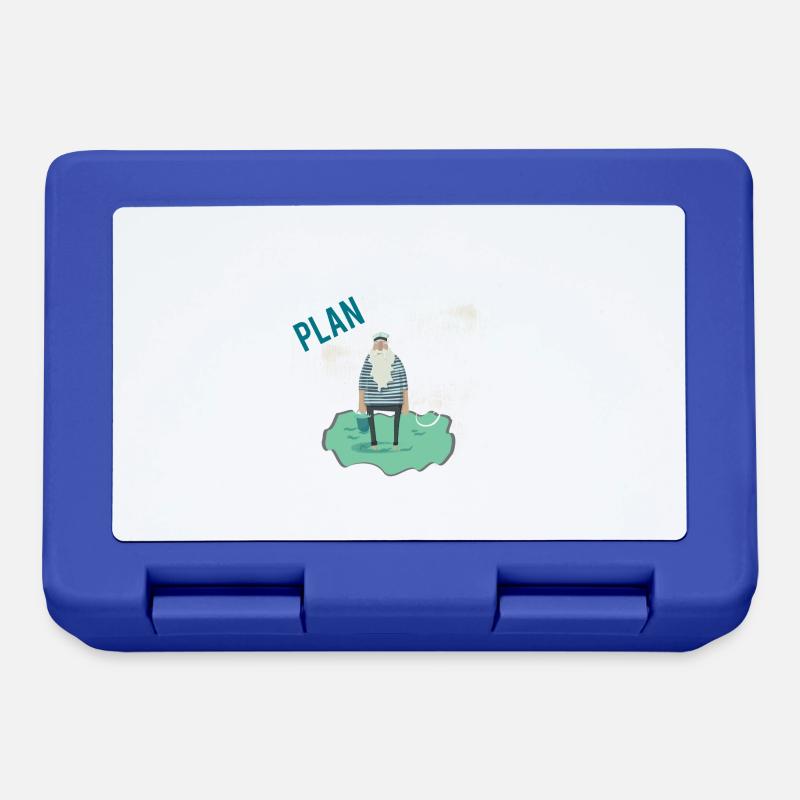 I have retirement plan I plan to fish - Lunchbox - royal blue