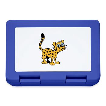 Baby Leopard - Lunchbox - royal blue - Front