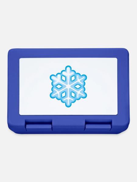Smiley Snowflake - Brotdose - Royalblau