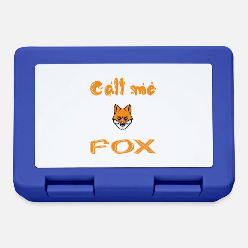 Call me fox - Boîte à goûter - bleu royal
