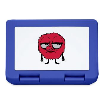 Monster Eyes Roll Cartoon - Lunchbox - royal blue - Front