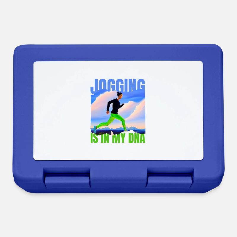 LE JOGGING EST DANS MON ADN - Boîte à goûter - bleu royal