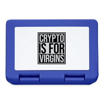 crypto is for virgins - Lunchbox - royal blue - Front