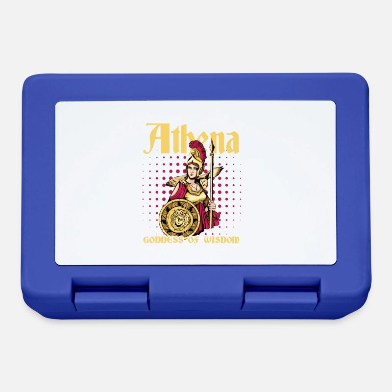 Athéna déesse de la sagesse Design - Boîte à goûter - bleu royal