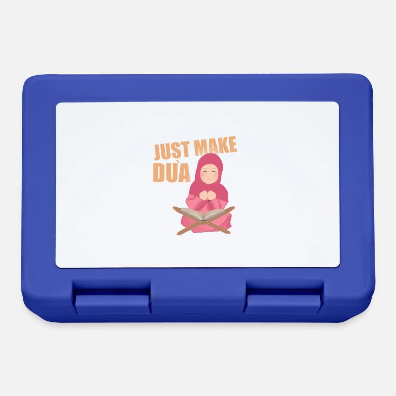 Just Make Dua - Brotdose - Royalblau