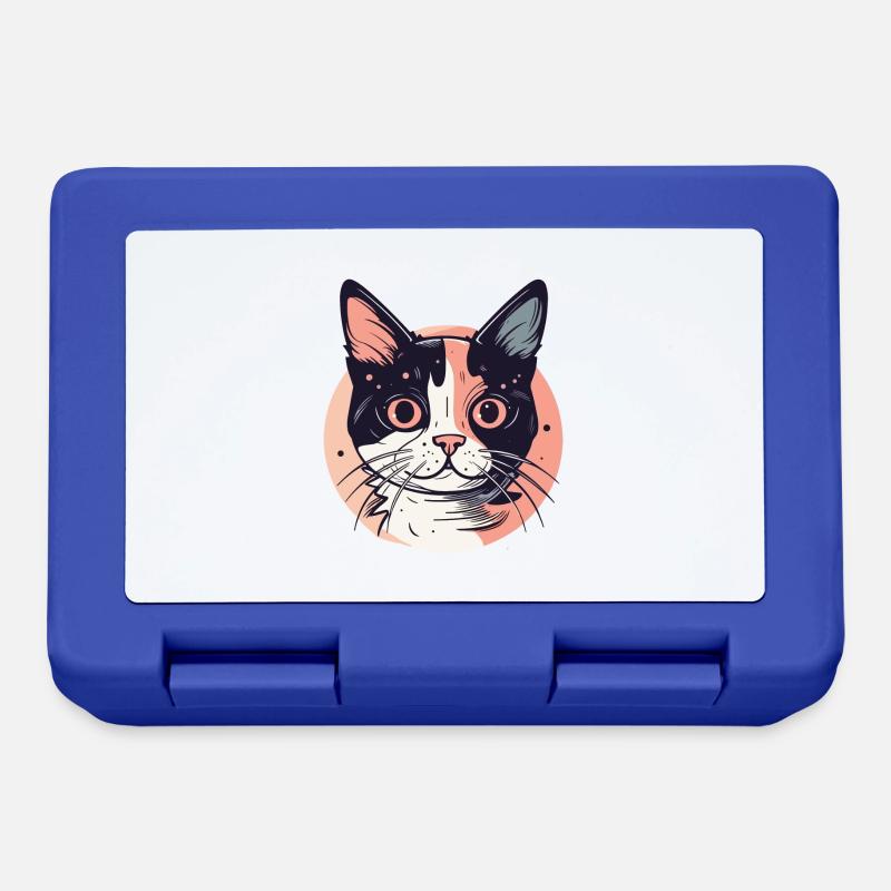 Chat - Boîte à goûter - bleu royal