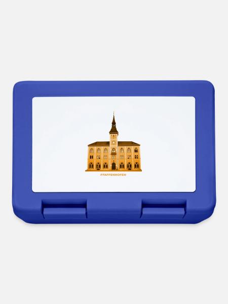 Pfaffenhofen Rathaus Ilm Oberbayern Bayern - Brotdose - Royalblau