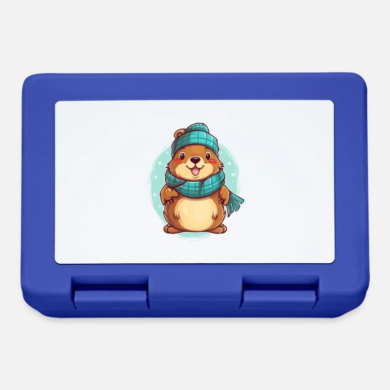 Cozy otter - Lunchbox - royal blue