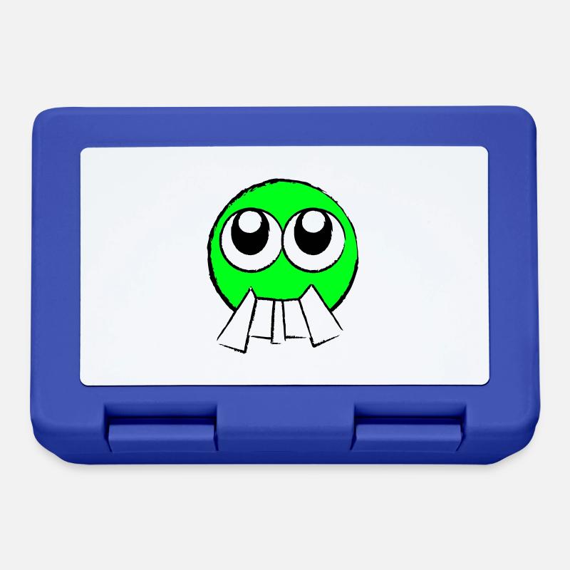 Visage (couleur librement sélectionnable) - Boîte à goûter - bleu royal