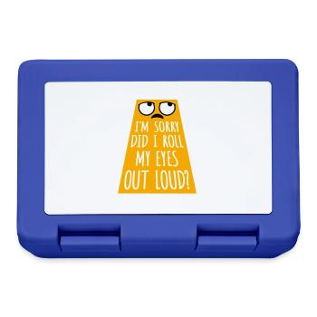 Je suis désolé ai-je levé les yeux au ciel blague drôle - Boîte à goûter - bleu royal - Devant